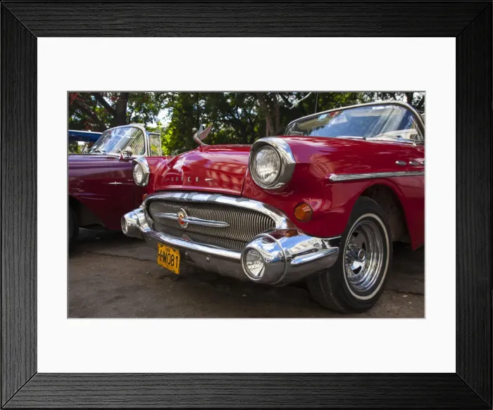 Framed Print : Classic American Car (Buick), Havana, Cuba
