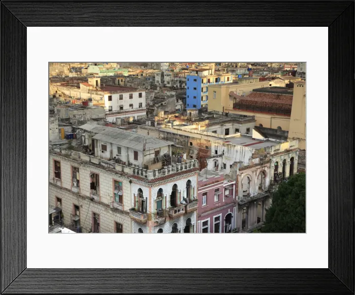 Framed Print : Skyline of Centro Habana, Havana, Cuba Framed Print : Skyline of Centro Habana, Havana, Cuba