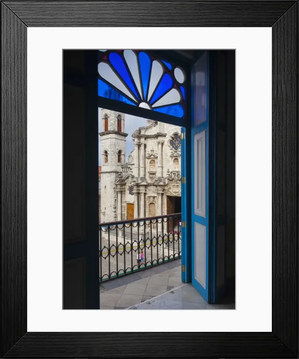 Framed Print : Catedral de la Habana, Plaza de la Catedral, Habana Vieja, Havana, Cuba