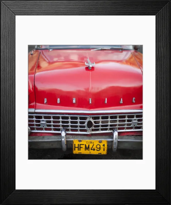 Framed Print : Classic American Car (Pontiac), Havana, Cuba Framed Print : Classic American Car (Pontiac), Havana, Cuba