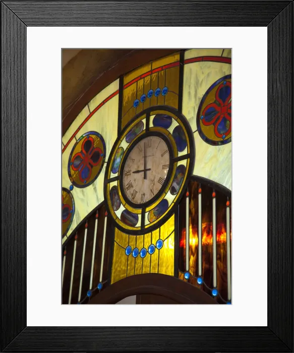 Framed Print : Art nouveau designed clock, Hostal los Frailes (Friars Hostel), Havana, Cuba Framed Print : Art nouveau designed clock, Hostal los Frailes (Friars Hostel), Havana, Cuba