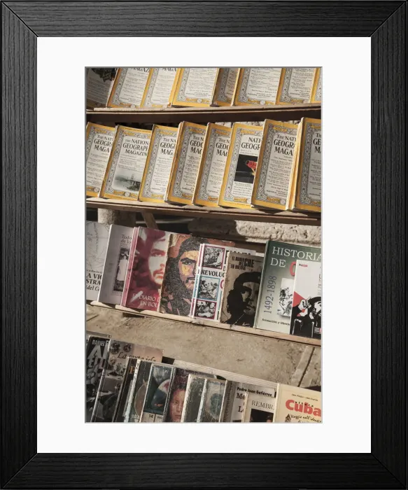 Framed Print : Book stall, Plaza de Armas, Habana Vieja, Havana, Cuba Framed Print : Book stall, Plaza de Armas, Habana Vieja, Havana, Cuba