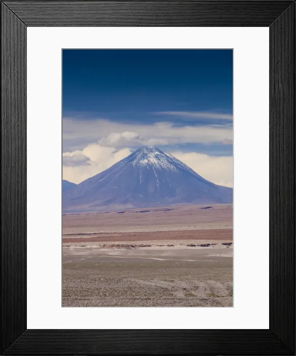Framed Print : Chile, Atacama Desert, Socaire, view towards Vlocan Chacabuco volcano Framed Print : Chile, Atacama Desert, Socaire, view towards Vlocan Chacabuco volcano