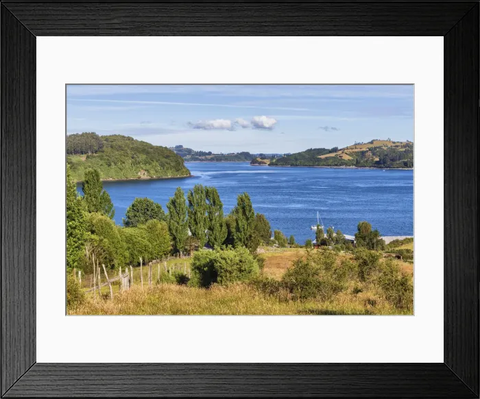 Framed Print : Sea of Chiloe coast, Quinchao, Chiloe island, Los Lagos region, Chile Framed Print : Sea of Chiloe coast, Quinchao, Chiloe island, Los Lagos region, Chile