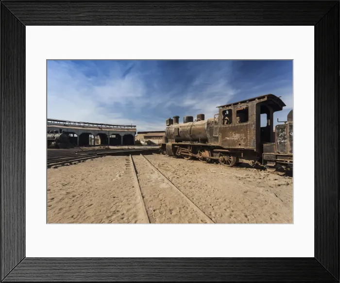 Framed Print : Chile, Baquedano, railroad station and museum Framed Print : Chile, Baquedano, railroad station and museum