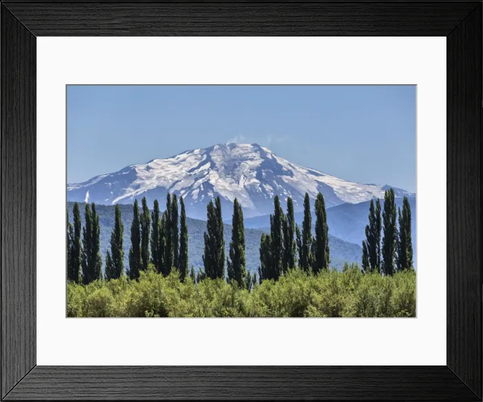 Framed Print : Tolhuaca volcano, Reserva Nacional Malalcahuello-Nalcas, Araucania region, Chile