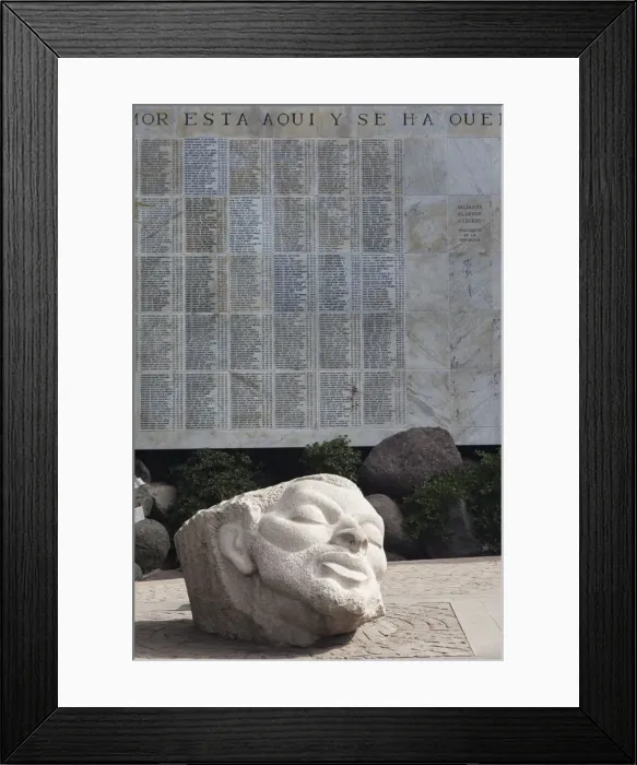 Framed Print : Chile, Santiago, Cementerio General cemetery, monument to the victims of the Pinochet Framed Print : Chile, Santiago, Cementerio General cemetery, monument to the victims of the Pinochet