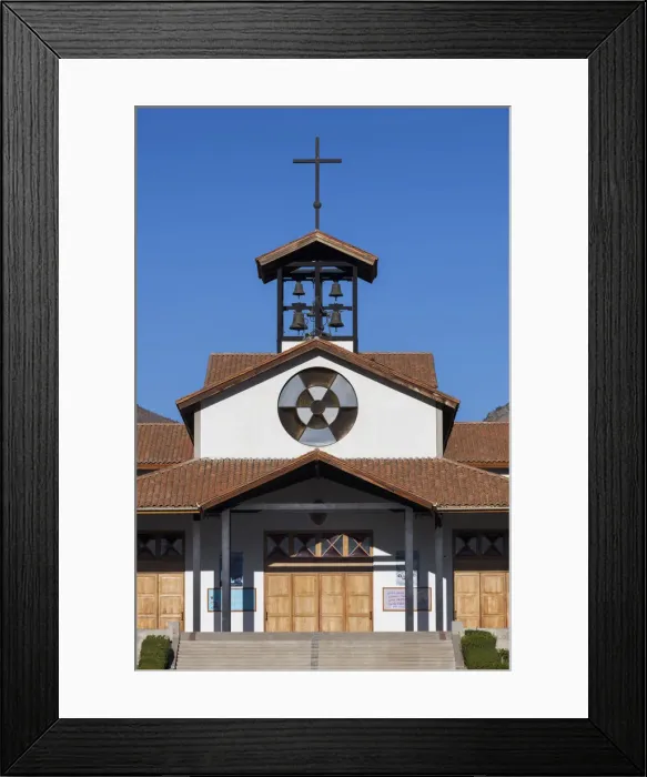 Framed Print : Chile, Los Andes, Santuario de Santa Teresita de Los Andes, memorial church Framed Print : Chile, Los Andes, Santuario de Santa Teresita de Los Andes, memorial church