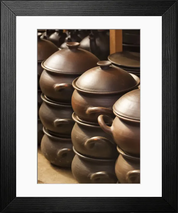Framed Print : Chile, Pomaire, tourist town, local pottery Framed Print : Chile, Pomaire, tourist town, local pottery
