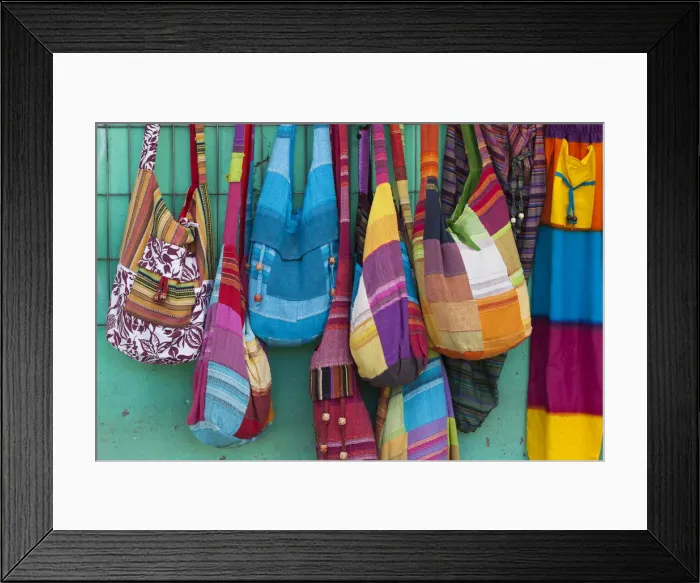 Framed Print : Chile, Pomaire, tourist town, souvenirs