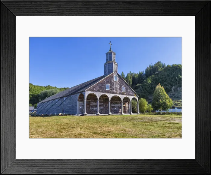 Framed Print : Wooden church of Quinchao, Quinchao, Chiloe island, Los Lagos region, Chile Framed Print : Wooden church of Quinchao, Quinchao, Chiloe island, Los Lagos region, Chile