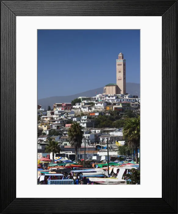 Framed Print : Chile, Coquimbo, elevated city view with Mohammed VI Cultural Center Framed Print : Chile, Coquimbo, elevated city view with Mohammed VI Cultural Center