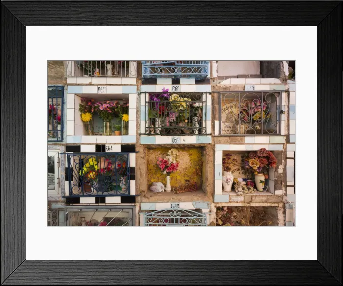 Framed Print : Chile, Andacollo, town cemetery Framed Print : Chile, Andacollo, town cemetery