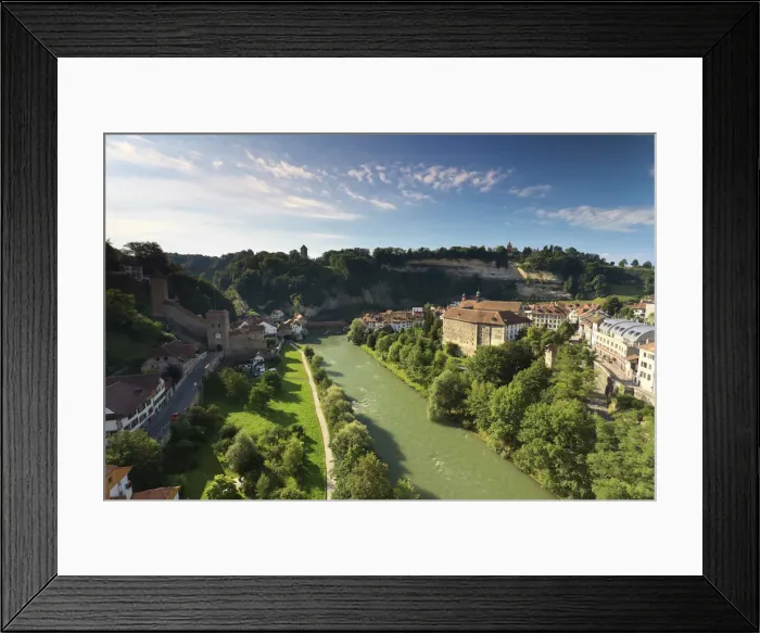 Framed Print : Switzerland, Fribourg, Old Town