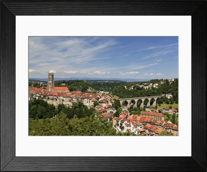 Framed Print : Switzerland, Fribourg, Old Town Framed Print : Switzerland, Fribourg, Old Town