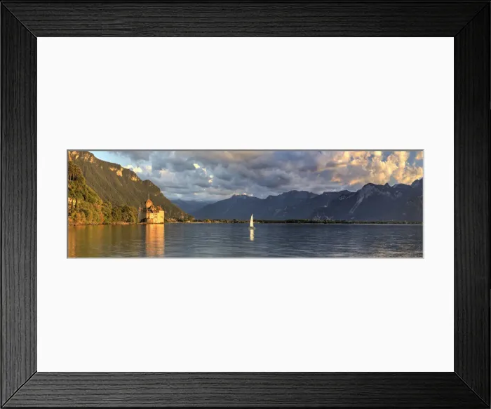 Framed Print : Switzerland, Vaud, Montreaux, Chateau de Chillon