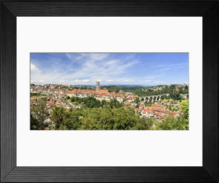 Framed Print : Switzerland, Fribourg, Old Town Framed Print : Switzerland, Fribourg, Old Town