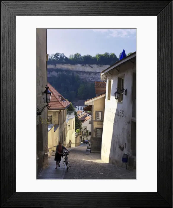 Framed Print : Switzerland, Fribourg, Old Town Framed Print : Switzerland, Fribourg, Old Town