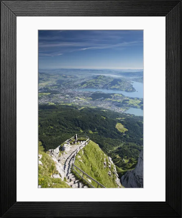 Framed Print : Luzern and Lake Luzurn from Pilatus, Luzern Canton, Switzerland Framed Print : Luzern and Lake Luzurn from Pilatus, Luzern Canton, Switzerland