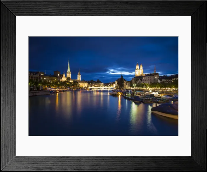 Framed Print : River Limmat, Zurich, Switzerland Framed Print : River Limmat, Zurich, Switzerland