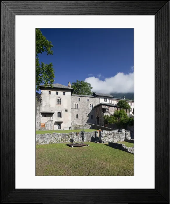 Framed Print : Switzerland, Ticino, Lake Maggiore, Locarno, Castello Visconteo, Visconti Castle Framed Print : Switzerland, Ticino, Lake Maggiore, Locarno, Castello Visconteo, Visconti Castle