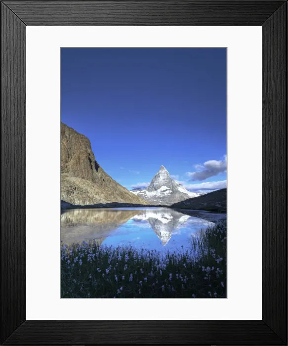 Framed Print : Switzerland, Valais, Zermatt, Matterhorn (Cervin) Peak and Riffel Lake Framed Print : Switzerland, Valais, Zermatt, Matterhorn (Cervin) Peak and Riffel Lake