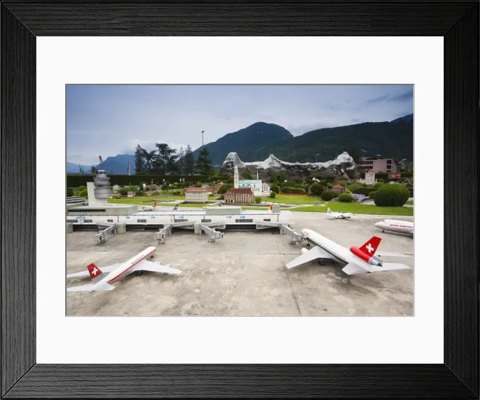 Framed Print : Switzerland, Ticino, Lake Lugano, Melide, Swissminiatur, Miniature Switzerland model Framed Print : Switzerland, Ticino, Lake Lugano, Melide, Swissminiatur, Miniature Switzerland model