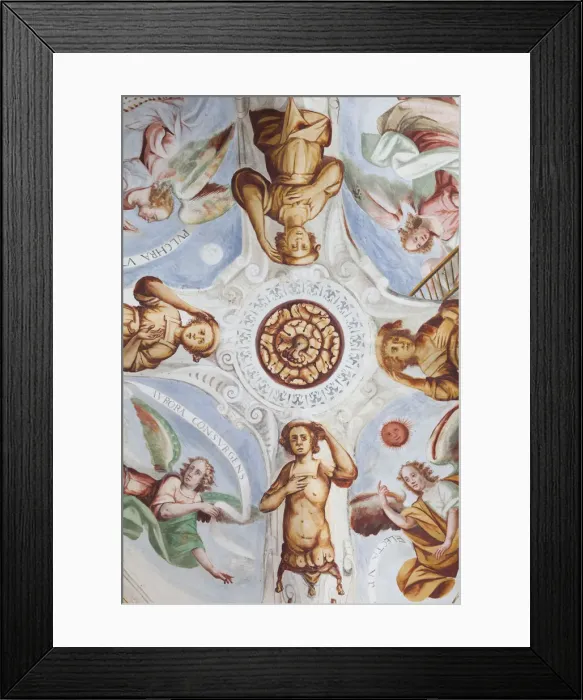 Framed Print : Switzerland, Ticino, Lake Maggiore, Locarno, Madonna del Sasso church, ceiling detail Framed Print : Switzerland, Ticino, Lake Maggiore, Locarno, Madonna del Sasso church, ceiling detail