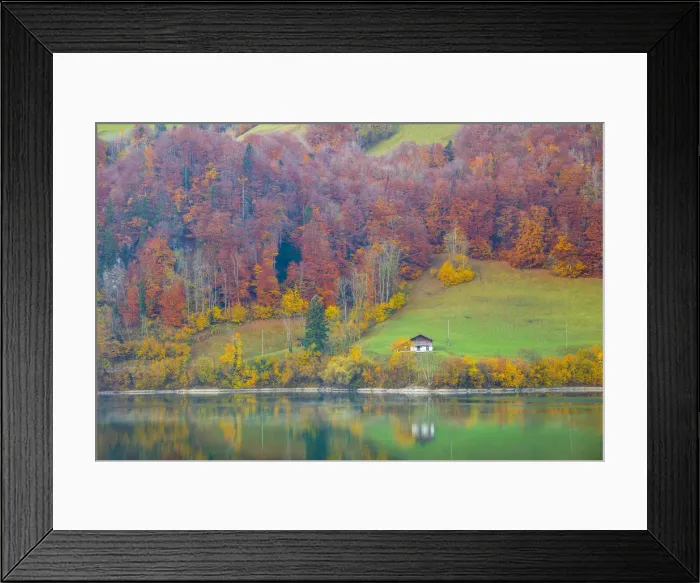 Framed Print : Lake Lungern, Obwalden, Switzerland