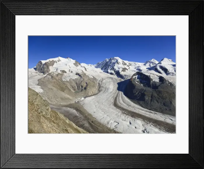 Framed Print : Switzerland, Valais, Zermatt, Gornergrat mountain, Monte Rosa and Glaciers Framed Print : Switzerland, Valais, Zermatt, Gornergrat mountain, Monte Rosa and Glaciers