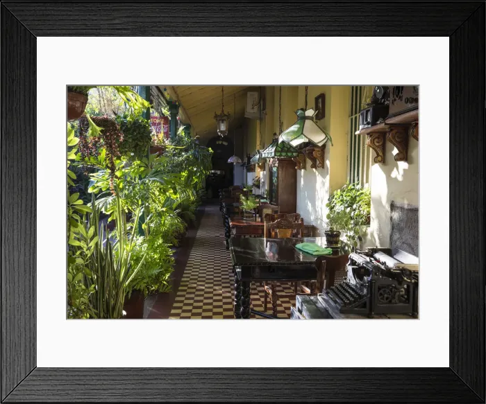 Framed Print : Cuba, Santa Clara, Hostal Florida Center