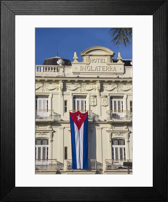 Framed Print : Cuba, Havana, Parque Central, Hotel Inglaterra Framed Print : Cuba, Havana, Parque Central, Hotel Inglaterra