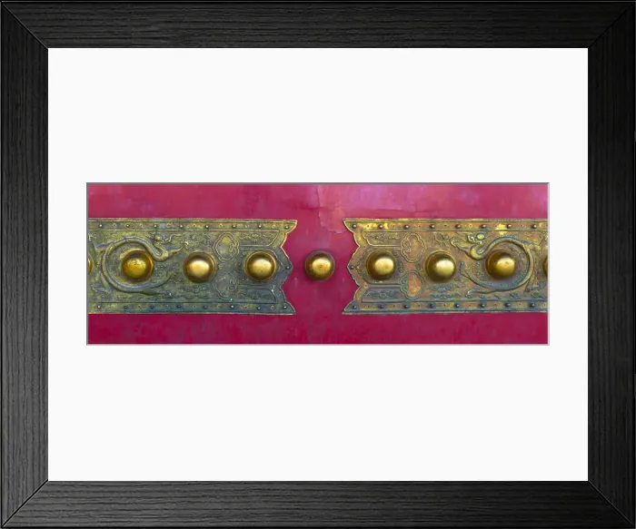 Framed Print : China, Beijing, Forbidden City, Gate of Supreme Harmony, Door details Framed Print : China, Beijing, Forbidden City, Gate of Supreme Harmony, Door details