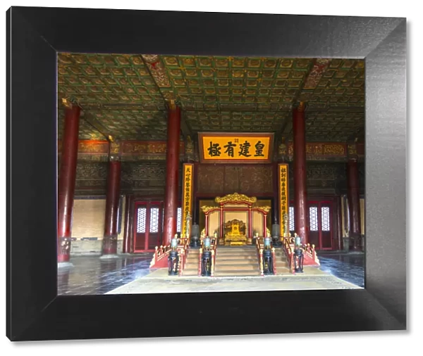 China, Beijing, Forbidden City, Hall of Preserving Harmony, Throne