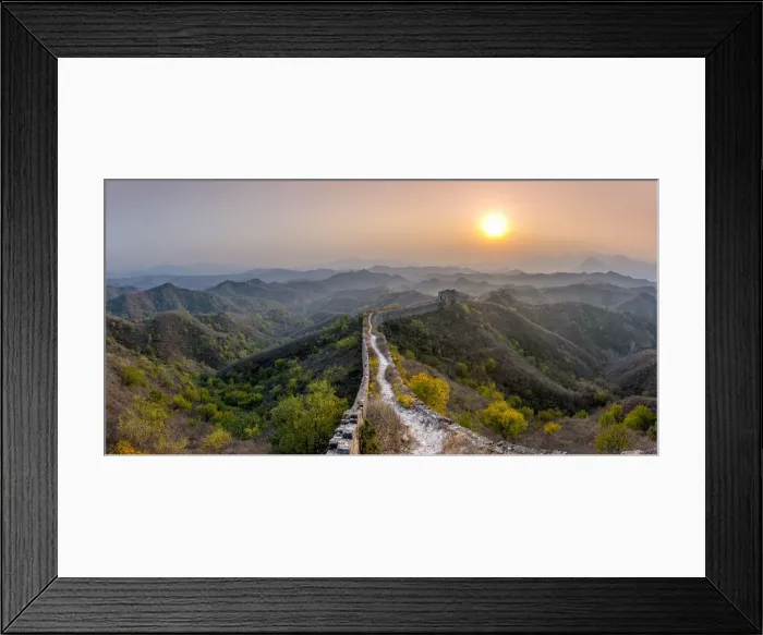 Framed Print : China, Beijing Municipality, Miyun County, Great Wall of China (UNESCO World Heritage Framed Print : China, Beijing Municipality, Miyun County, Great Wall of China (UNESCO World Heritage