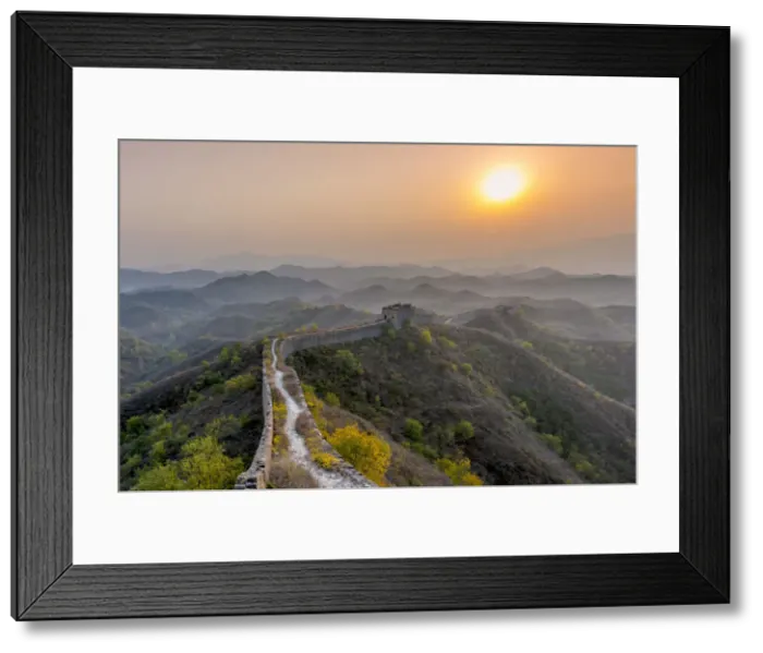 Framed Print : China, Beijing Municipality, Miyun County, Great Wall of China (UNESCO World Heritage Framed Print : China, Beijing Municipality, Miyun County, Great Wall of China (UNESCO World Heritage