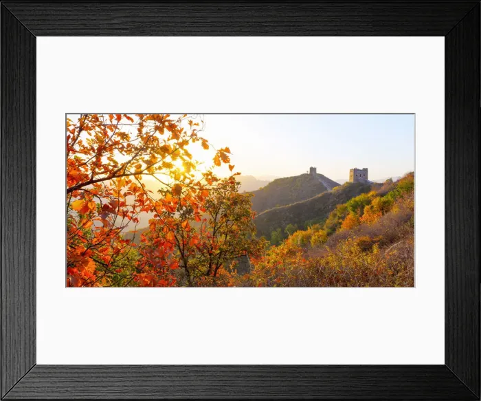 Framed Print : China, Hebei Province, Luanping County, Jinshanling, Great Wall of China (UNESCO World Framed Print : China, Hebei Province, Luanping County, Jinshanling, Great Wall of China (UNESCO World