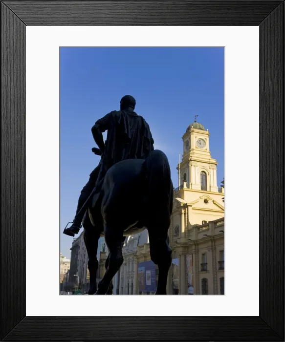 Framed Print : Chile, Santiago, Cathedral Metropolitana & Museum Historico Nacional & statue of Pedro Framed Print : Chile, Santiago, Cathedral Metropolitana & Museum Historico Nacional & statue of Pedro