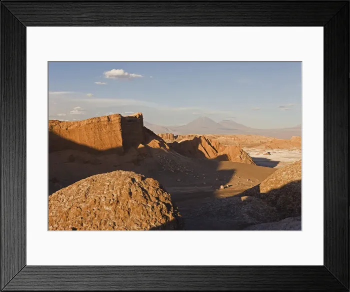 Framed Print : Chile, Norte Grande, Atacama desert, Valle de la Luna  /  Valley of the Moon