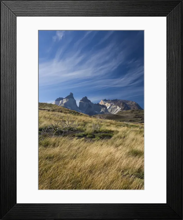 Framed Print : Chile, Magallanes Region, Torres del Paine National Park, landscape by Salto Grande Framed Print : Chile, Magallanes Region, Torres del Paine National Park, landscape by Salto Grande