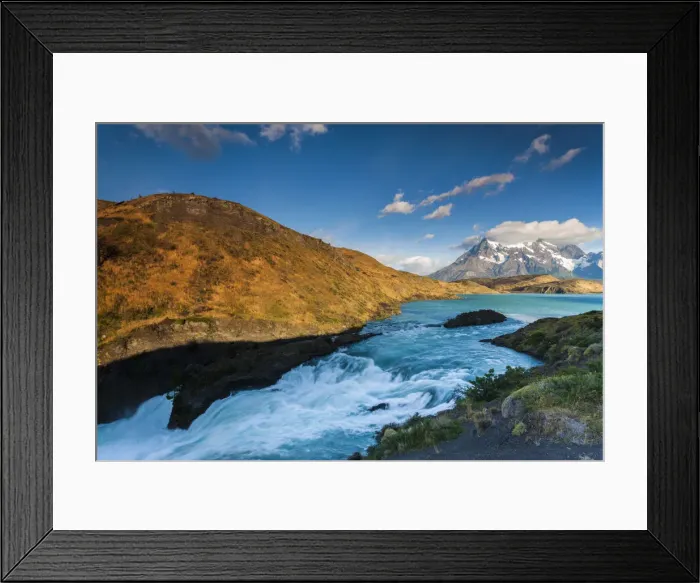 Framed Print : Chile, Magallanes Region, Torres del Paine National Park, Lago Pehoe, Explora Hotel Framed Print : Chile, Magallanes Region, Torres del Paine National Park, Lago Pehoe, Explora Hotel