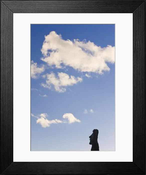 Framed Print : Chile, Rapa Nui, Easter Island, monolithic giant stone Moai statue at Tongariki Framed Print : Chile, Rapa Nui, Easter Island, monolithic giant stone Moai statue at Tongariki