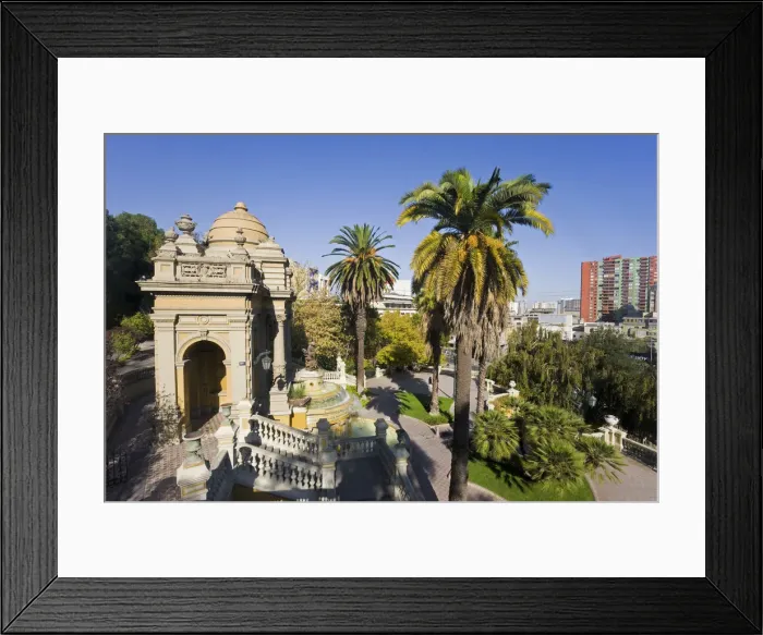 Framed Print : Chile, Santiago, Cerro Santa Lucia, Santa Lucia park and the ornate Terraza Neptuno Framed Print : Chile, Santiago, Cerro Santa Lucia, Santa Lucia park and the ornate Terraza Neptuno