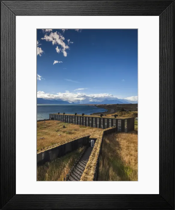 Framed Print : Chile, Magallanes Region, Puerto Natales, Hotel Remota Framed Print : Chile, Magallanes Region, Puerto Natales, Hotel Remota