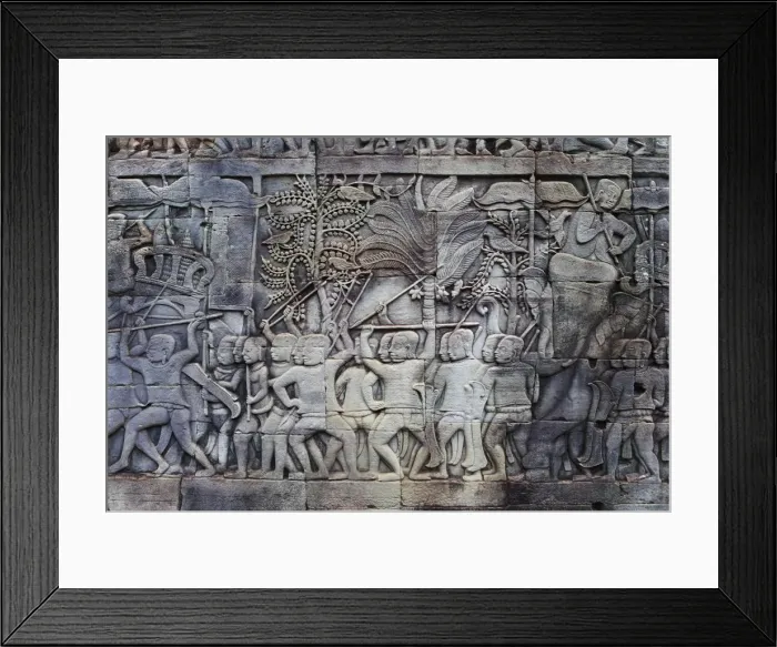 Framed Print : Bayon temple (12th century), Angkor Thom, Cambodia Framed Print : Bayon temple (12th century), Angkor Thom, Cambodia
