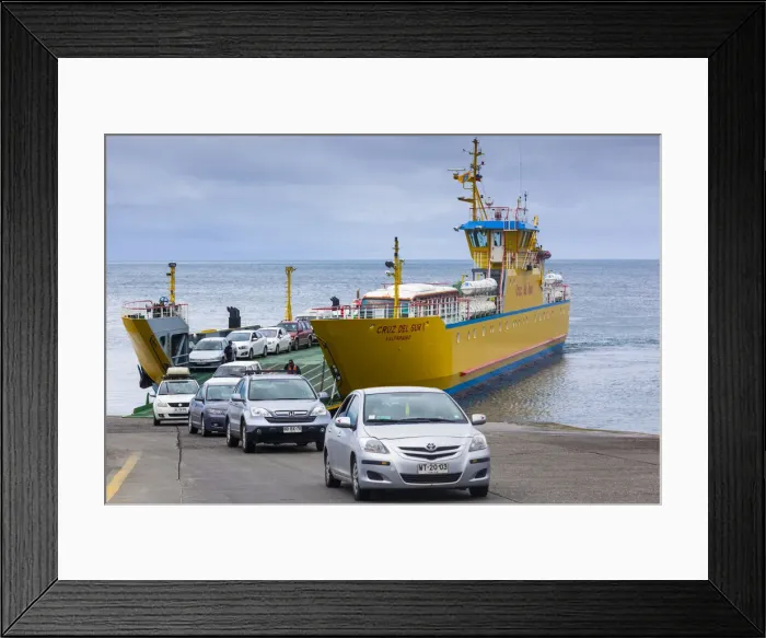 Framed Print : Chile, Chiloe Island, aboard the Chiloe Island ferry Framed Print : Chile, Chiloe Island, aboard the Chiloe Island ferry