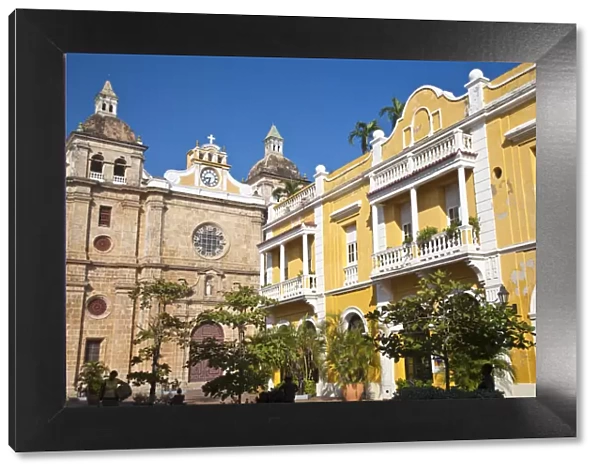 Colombia, Bolivar, Cartagena De Indias, Plaza de San Pedro Claver, San Pedro Claver
