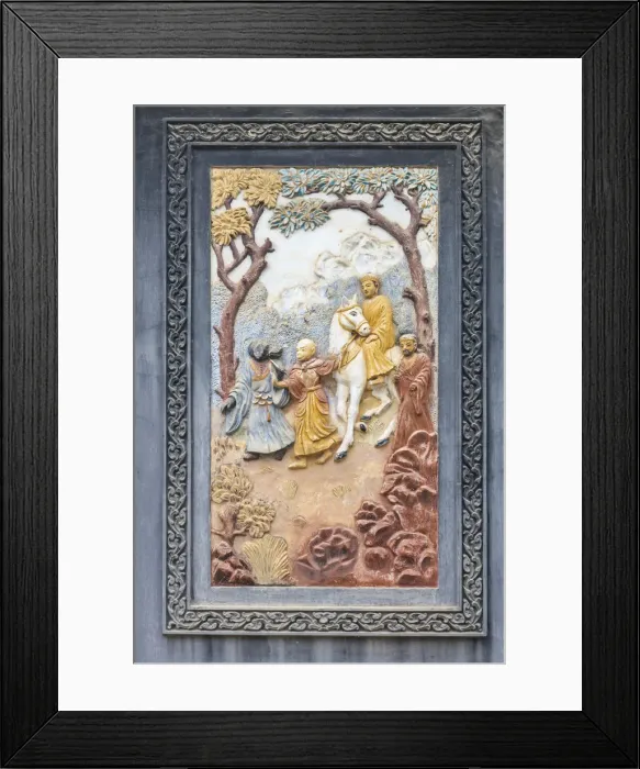 Framed Print : Cambodia, Battambang, Wat Kandal, temple detail Framed Print : Cambodia, Battambang, Wat Kandal, temple detail