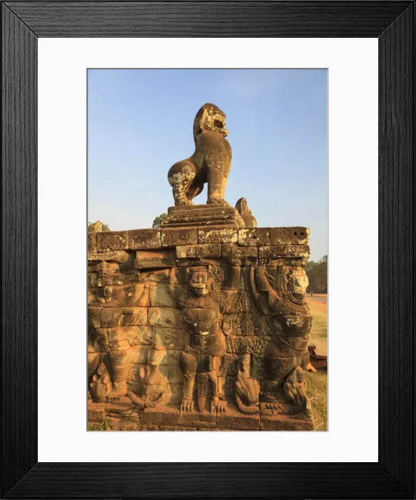 Framed Print : Cambodia, Temples of Angkor (UNESCO site), Angkor Thom, Elephant Terrace Framed Print : Cambodia, Temples of Angkor (UNESCO site), Angkor Thom, Elephant Terrace