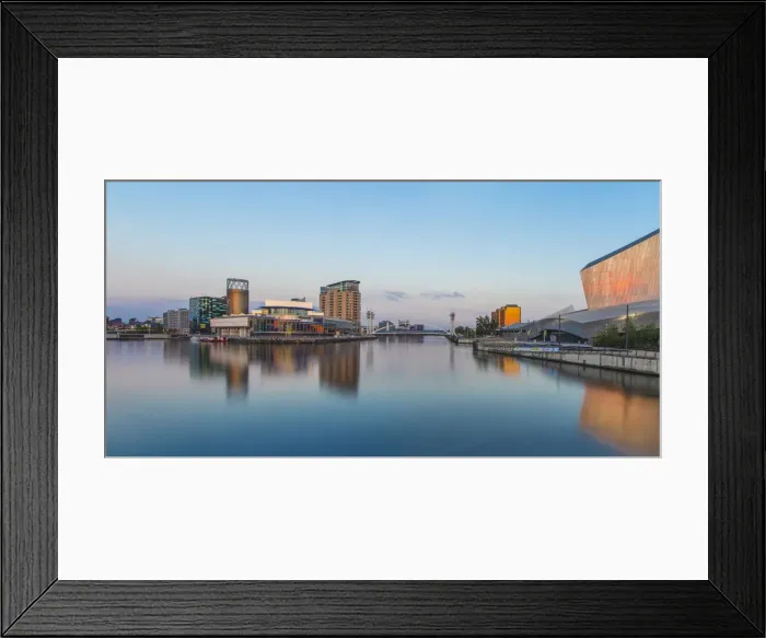 Framed Print : UK, England, Manchester, Salford, Salford Quays, Lowry theatre, Millennium Bridge Framed Print : UK, England, Manchester, Salford, Salford Quays, Lowry theatre, Millennium Bridge